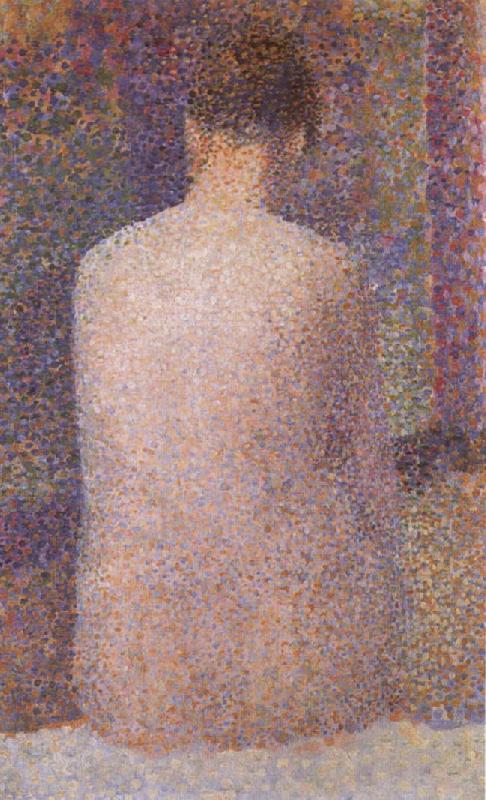 Georges Seurat Model Form Behind